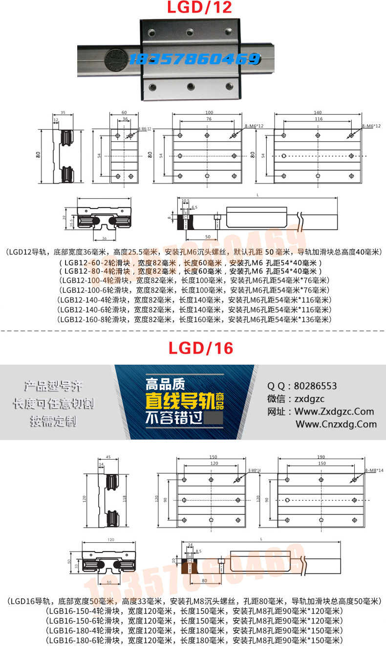 外置雙軸心直線導(dǎo)軌選型圖(圖2)