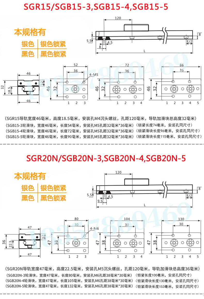 內(nèi)置雙軸心直線導(dǎo)軌選型圖(圖2)
